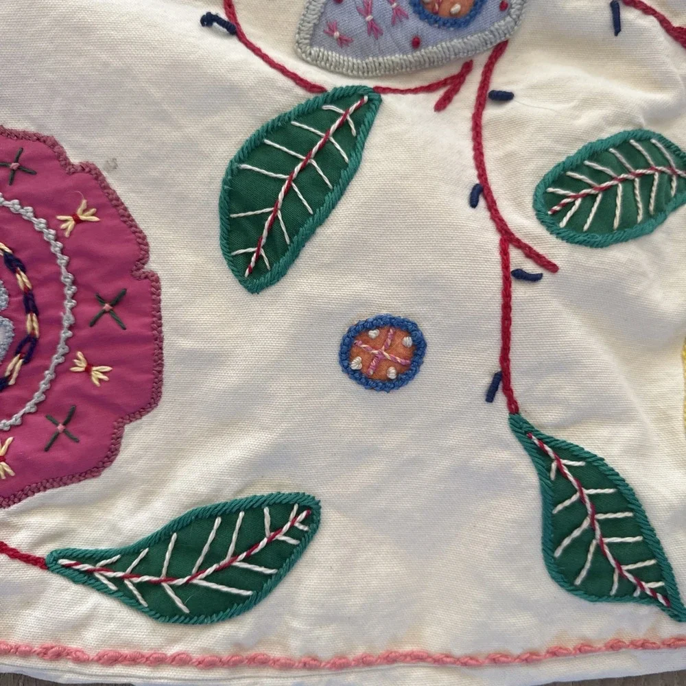 Vintage Handmade, Suzani Uzbek OLD Tapestry 18 X 18 Pillow Cover